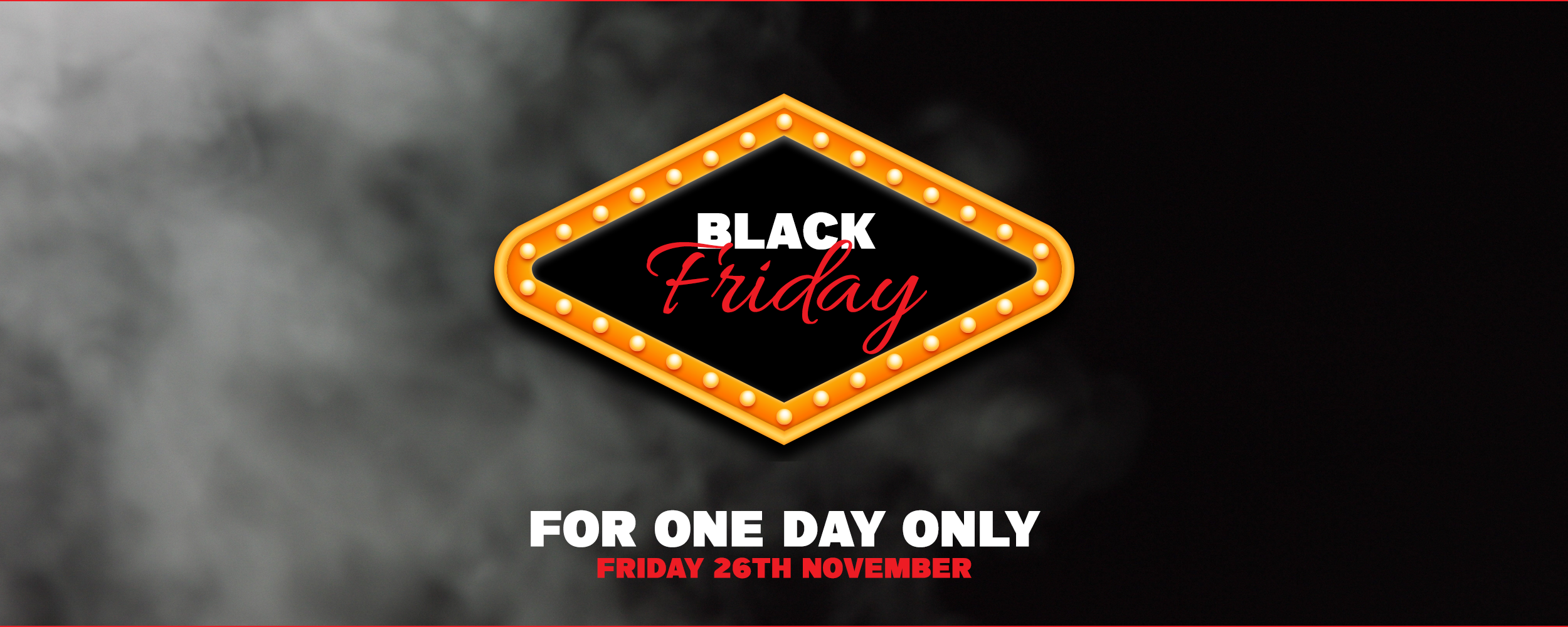 For one day only, Black Friday Deals on everything at the City of Fog