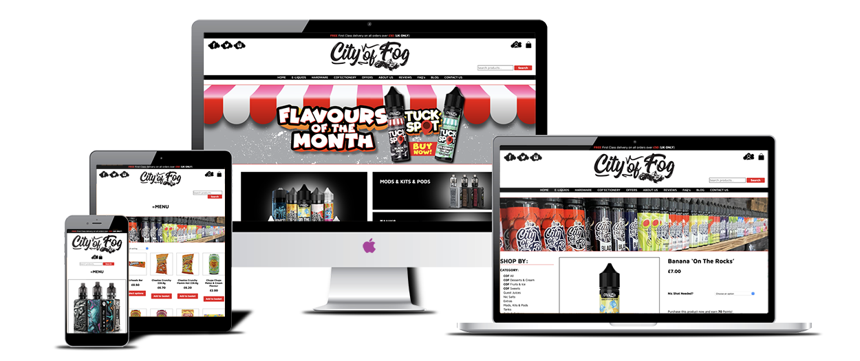 The new fully responsive City of Fog website